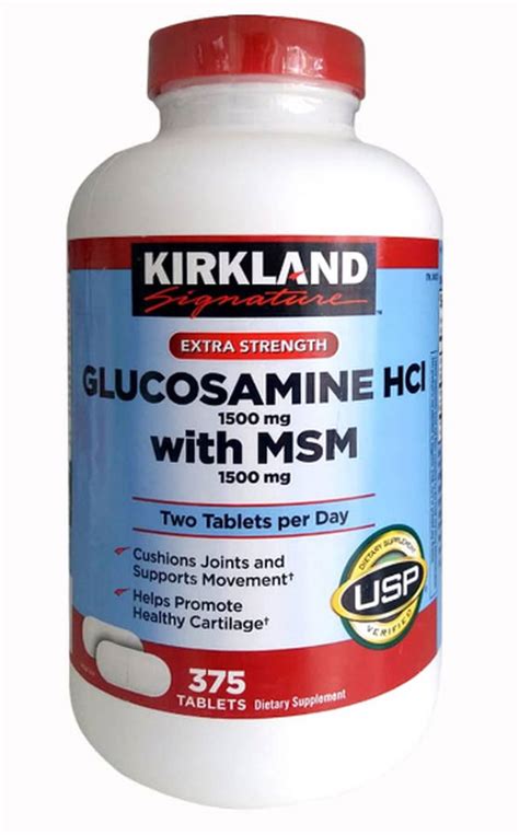 hướng dẫn sử dụng kirkland glucosamine hcl 1500mg